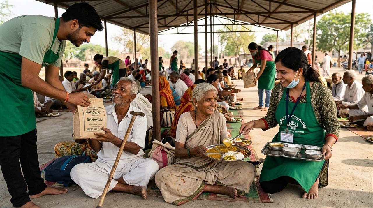 Akshya Seva Sansthan Food Distribution