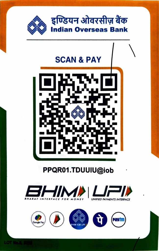Indian Overseas Bank UPI QR Code